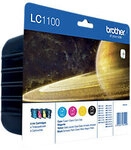 Brother LC1100HYVALBP Original Tintenpatrone Schwarz, Cyan, Magenta, Gelb Multipack 4