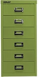 Bisley Schubladenschrank 6 Sch&uuml;be Gr&uuml;n 279 x 380 x 590 mm 1016181