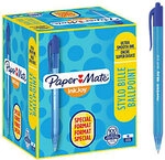 Papermate InkJoy 100 RT Kugelschreiber Blau Mittel 0.8 mm 100 St&uuml;ck 5964579