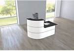 Kerkmann Empfangstisch Anthrazit;Wei&szlig; 1.800 x 950 x 1.100 mm 1182932