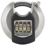 Master Lock Vorh&auml;ngeschloss M40EURDNUM 7 x 2,3 x 7 cm Schl&uuml;ssel Edelstahl Silber