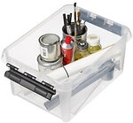 SmartStore Classic Kunststoff Aufbewahrungbox 8 L Mit Deckel Transparent 25 x 34 x 16