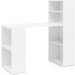 WOHNLING Schreibtisch WL5.692 Wei&szlig; 120 x 120 x 53 cm 1273127