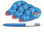 Tipp-Ex Pocket Mouse Korrekturband 4,2 mm x 10 m 3 St&uuml;ck + BIC 4 Farben