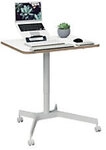 Leitz Ergo H&ouml;henverstellbarer Kompakter Sitz-Stehschreibtisch 6536 Mit 4 Rollen