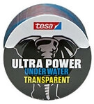 tesa Gewebeband Ultra Power Under Water 56481 Transparent 50 mm (B) x 1,5 m (L) PVC