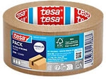 tesa Verpackungsklebeband Leise abrollbar tesapack Paper Ultra Strong Braun 50 mm (B)