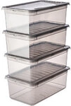 keeeper Kunststoff Aufbewahrungsbox 5,6 L Mit Deckel Grau 19,5 x 33 x 22 cm 1266661