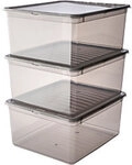 keeeper Kunststoff Aufbewahrungsbox 18 L Mit Deckel Grau 33,5 x 39 x 25,5 cm 1266660