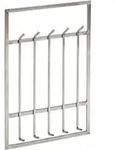WOHNLING Garderobe WL6.442 Metall Silber Wandmontiert 10 Haken 1273058