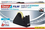 tesa Klebebandabroller tesafilm Easy Cut Economy Schwarz 25 mm (B) x 66 m (L) 57431