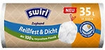 Swirl Rei&szlig;fest & Dicht Abfalls&auml;cke 35 L Zugband Transparent Kunststoff 11 St&uuml;ck