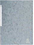 Exacompta Sammelmappe 17110H DIN A4 Grau Beschichteter Manila Karton 24 x 32 cm...