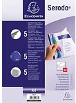 Exacompta Aktendeckel mit Klemmschiene 42843E DIN A4 Blau PVC 21 x 29,7 cm 5 St&uuml;ck