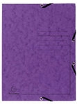 Exacompta Dreifl&uuml;gelmappe 55408E Violett Pressspankarton meliert 25 St&uuml;ck 1191745