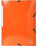 Exacompta Dreifl&uuml;gelmappe Iderama 55836E A4 Kunststoffbeschichteter Pressspan Orange