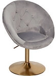 WOHNLING Loungesessel WL6.299 Samtbezug Grau 1273216