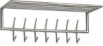 WOHNLING Garderobe WL6.448 Metall Silber Wandmontiert 7 Haken 1273060