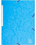 Exacompta Sammelmappe 17112H DIN A4 T&uuml;rkis Beschichteter Manila Karton 24 x 32...