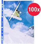 Exacompta Stop Doc Prospekth&uuml;lle Glatt Transparent 11 L&ouml;cher 5875E 100 St&uuml;ck