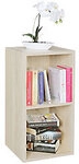 WOHNLING Spanplatte B&uuml;cherregal 2 Fachb&ouml;den 300 x 300 x 600 mm, Eiche Braun 1274260