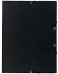 Exacompta Dreifl&uuml;gelmappe 55401E Schwarz Pressspankarton meliert 25 St&uuml;ck...
