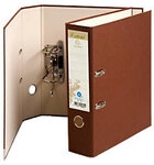 Exacompta Forever Ordner Breit DIN A4 80 mm Schokolade 2 Ringe 53984E Pappkarton