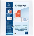 Exacompta Kreacover 50 mm Ringbuch PP (Polypropylen) DIN A4+ 2 Ringe Wei&szlig;...
