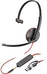 HP Poly Blackwire Headset Over-the-Head Mono 3215 Schwarz 1283685