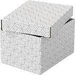 Esselte Home Hartpappe Aufbewahrungsbox Wei&szlig; 3 St&uuml;ck 1180161