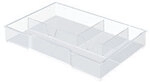 Leitz WOW Briefablage Kunststoff Transparent 2 Sch&uuml;be 24,5 x 16,5 x 3,3 cm DIN A4