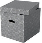 Esselte Home Aufbewahrungsbox 628289 Cube Large 100 % recycelter Karton Grau 320 x