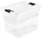keeeper Aufbewahrungsbox Cornelia Polypropylen 24 L Mit Deckel Transparent 29,5 x 30