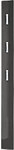 GERMANIA Garderobenst&auml;nder 3255-547 3 Haken Wandhalterung 15 x 4 x 170 cm Dunkelgrau