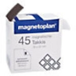 magnetoplan Takkis Sticker im Spender Magnetisch Schwarz 15503 45 St&uuml;ck 6453261