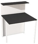 Kerkmann Empfangstisch Anthrazit, Wei&szlig; 1000 x 800 x 1100 mm 1182940