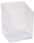 Exacompta Stifthalter 67723D Polystyrol Transparent 7,4 x 7,4 x 9,3 cm 10 St&uuml;ck