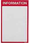Ultradex DIN A4 Inforahmen Magnetisch Rot Kunststoff 8890I05 22,5 (B) x 35,2...