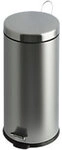 V-PART Edelstahl Treteimer 30 L 33 (B) x 30 (T) x 64 (H) cm Silber 1202168