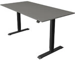 Kerkmann Move 1 Sitz-Stehschreibtisch Rechteckig Graphit T-Fu&szlig; 1.600 (B) x 800 (T) x