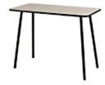 Paperflow Homeoffice-Schreibtisch Rechteckig Eiche 4 Metallf&uuml;&szlig;e 1.000 (B) x...