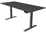 Kerkmann Move 1 Sitz-Stehschreibtisch Rechteckig Anthrazit T-Fu&szlig; 1.800 (B) x 800 (T)