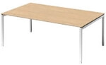 Bisley Cito H&ouml;henverstellbar Konferenztisch Ahorn 4 Metallf&uuml;&szlig;e 2.000 (B) x...