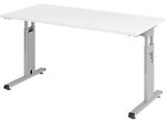 Hammerbacher Express Q VOS H&ouml;henverstellbar Schreibtisch Rechteckig Wei&szlig; C-Fu&szlig;
