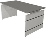 Kerkmann Form 4 Schreibtisch Rechteckig Graphit Wange 1.600 (B) x 800 (T) x 760...