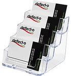 Deflecto Visitenkartenhalter Kunststoff Transparent 4277322