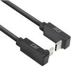 ACT USB-C-Kabel 1 m auf-/abgewinkelte Anschl&uuml;sse USB 3.0 10 Gbit/s 60 W Schwarz