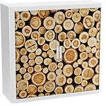 Paperflow Rollladenschrank PP (Polypropylen) 2 Fachb&ouml;den abschlie&szlig;bar 1.100 x...