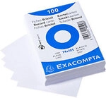 Exacompta Karteikarten 10500SE 74 x 105 mm Wei&szlig; 7,4 x 10,5 x 2,5 cm 40 St&uuml;ck