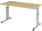 Hammerbacher Express Q VOS H&ouml;henverstellbar Schreibtisch Rechteckig Eiche...